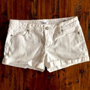 Paige White Denim Shorts